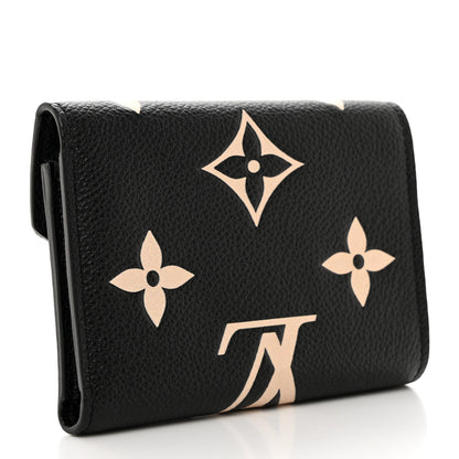 Louis Vuitton Empreinte Monogram Giant Victorine Wallet Black Beige 3 of 7