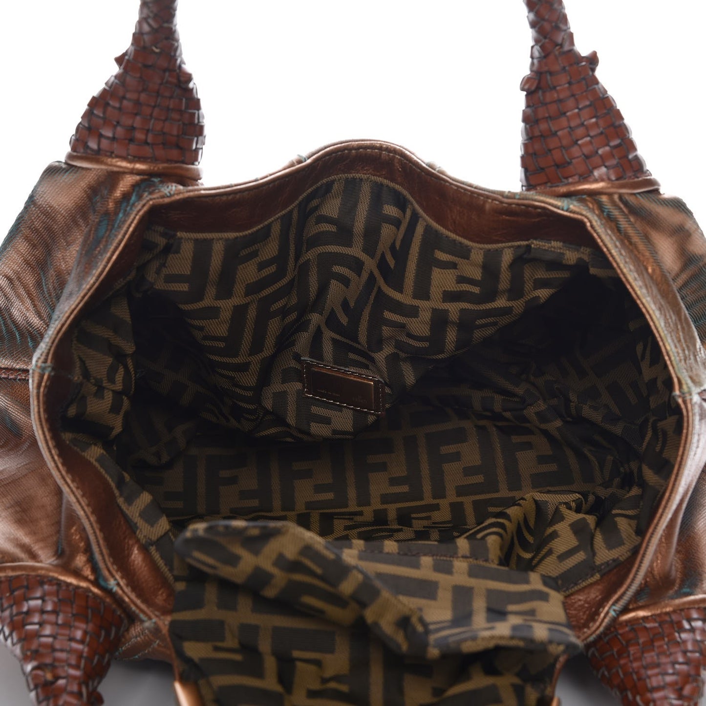 Nappa Fortuny Hologram Spy Tobacco Oro Ambrato