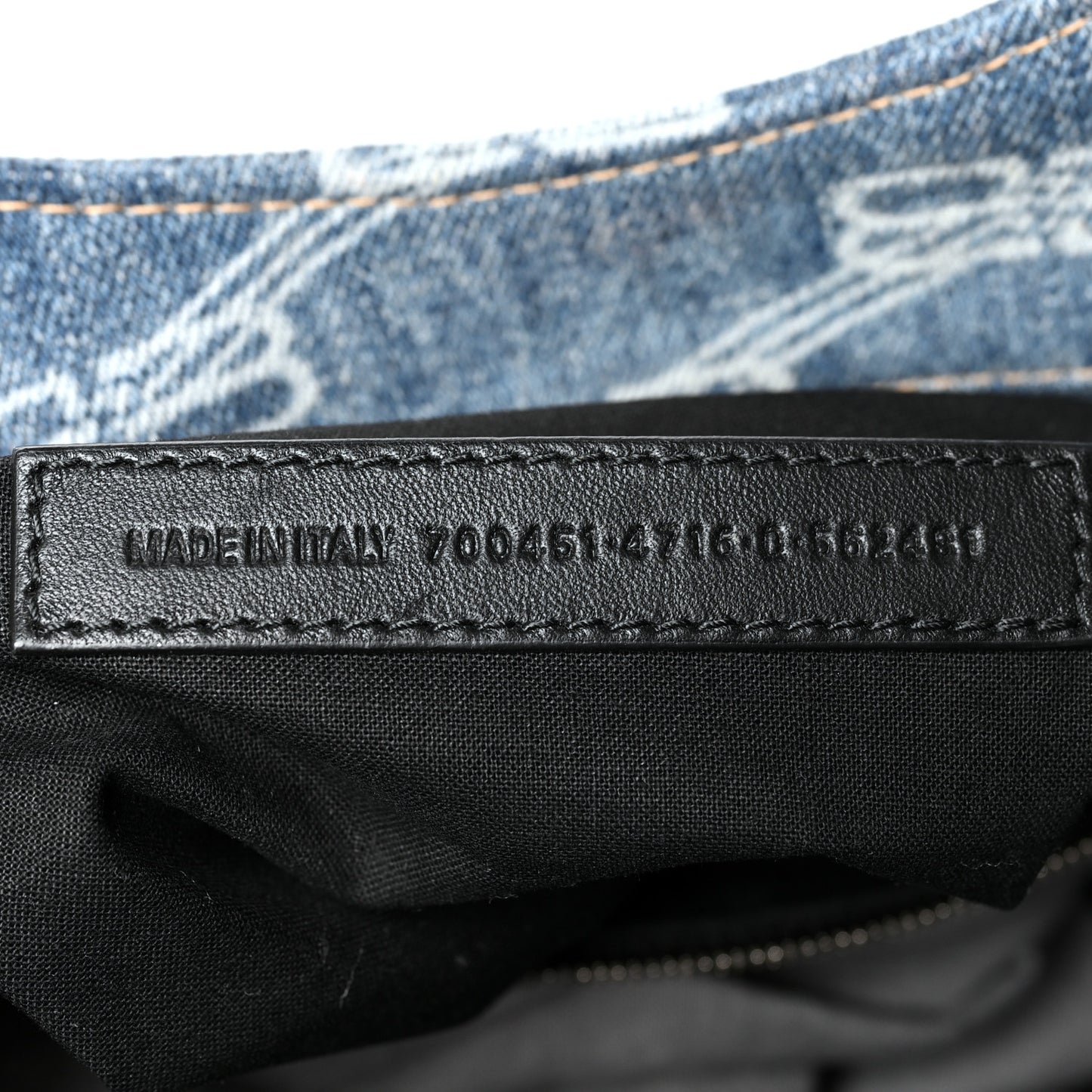 Denim BB Monogram Neo Cagole City Handbag Blue