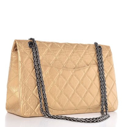 Chanel Aged Calfskin Quilted 2.55 Reissue 227 Flap Gold 5 of 10