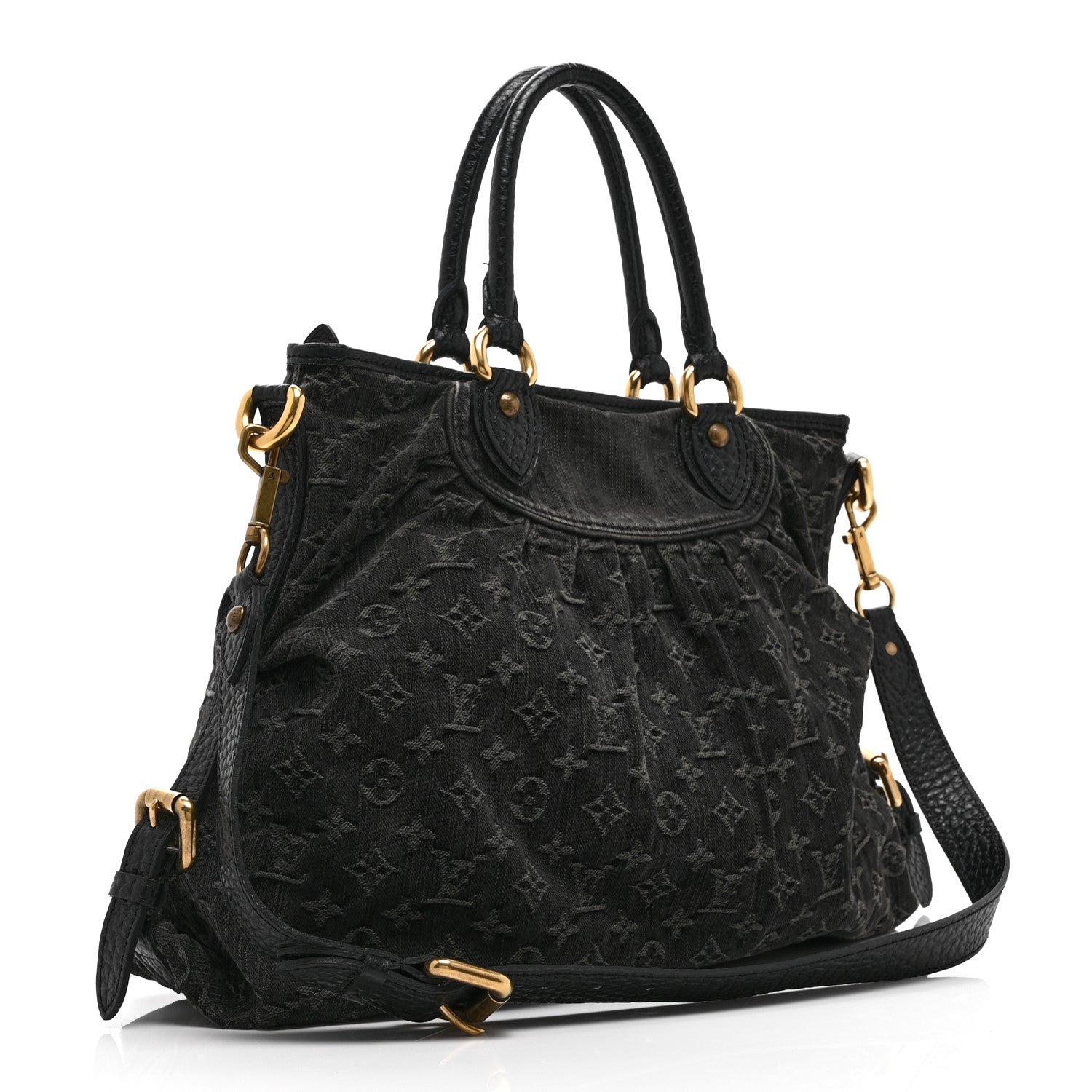 Louis Vuitton Denim Neo Cabby GM Black 3 of 10