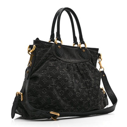 Louis Vuitton Denim Neo Cabby GM Black 3 of 10