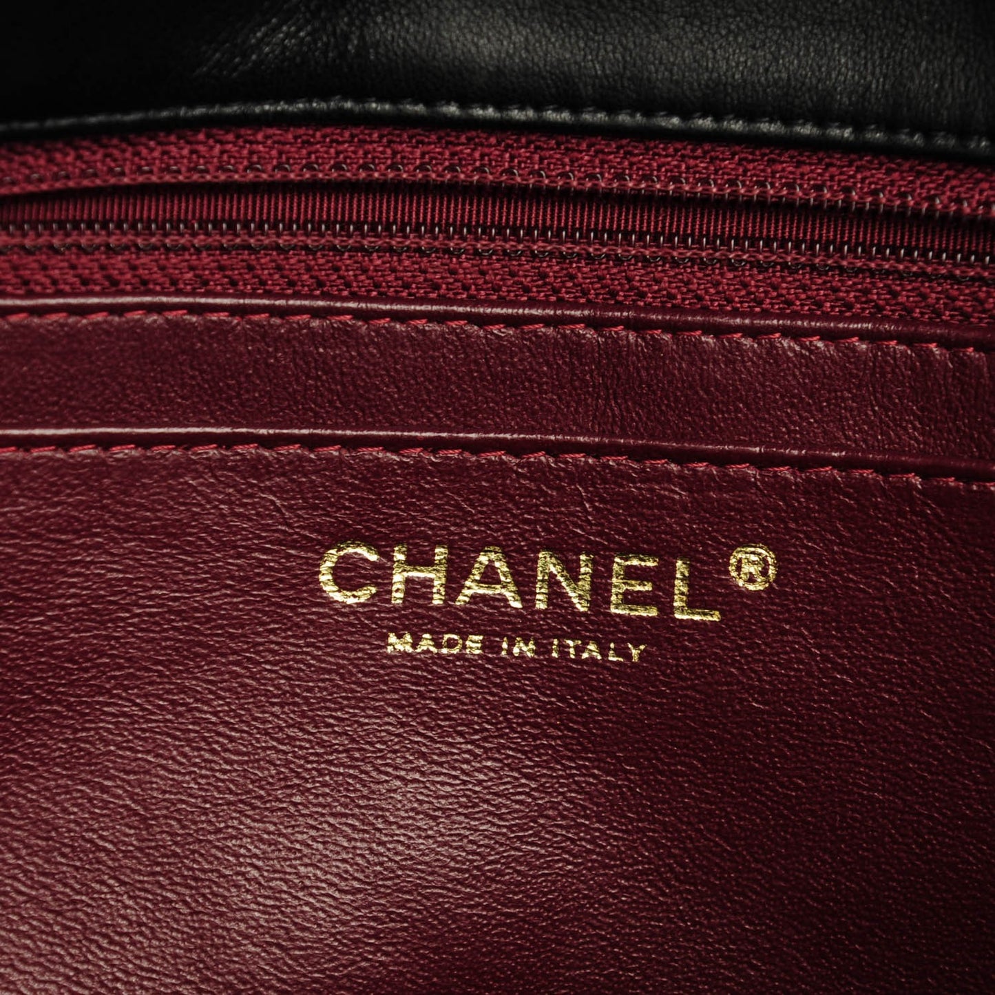 Lambskin Quilted Jumbo Single Flap Black