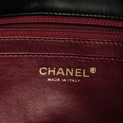 Chanel Lambskin Quilted Jumbo Single Flap Black 7 of 8