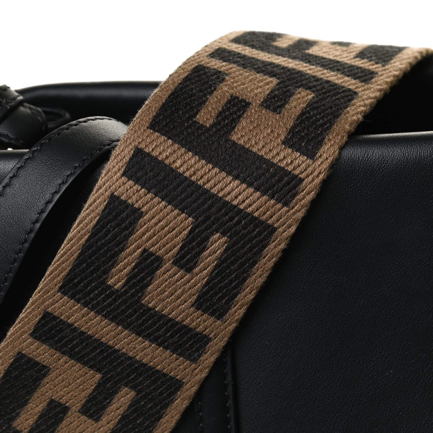 Fendi Vitello Grace Matte Large Flip Tote Black 15 of 16