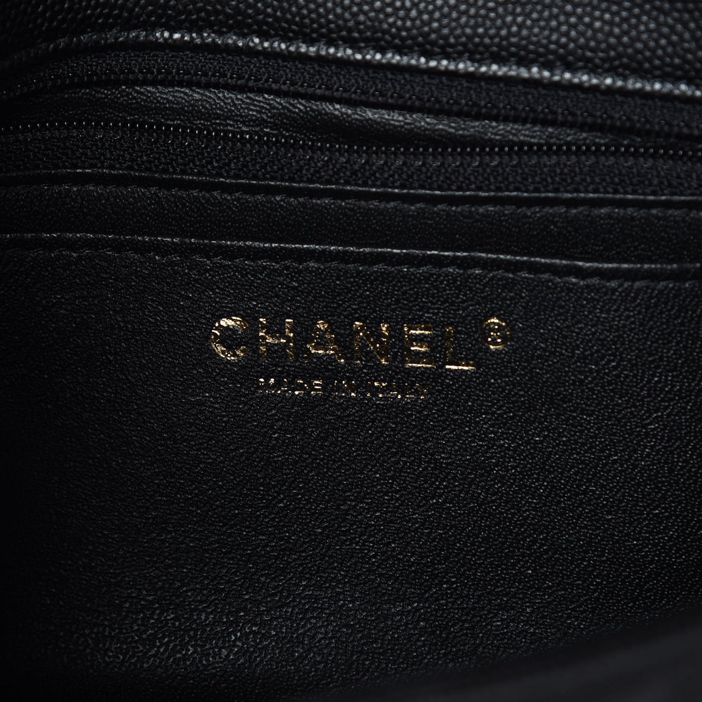 Caviar Quilted Mini Rectangular Flap Black