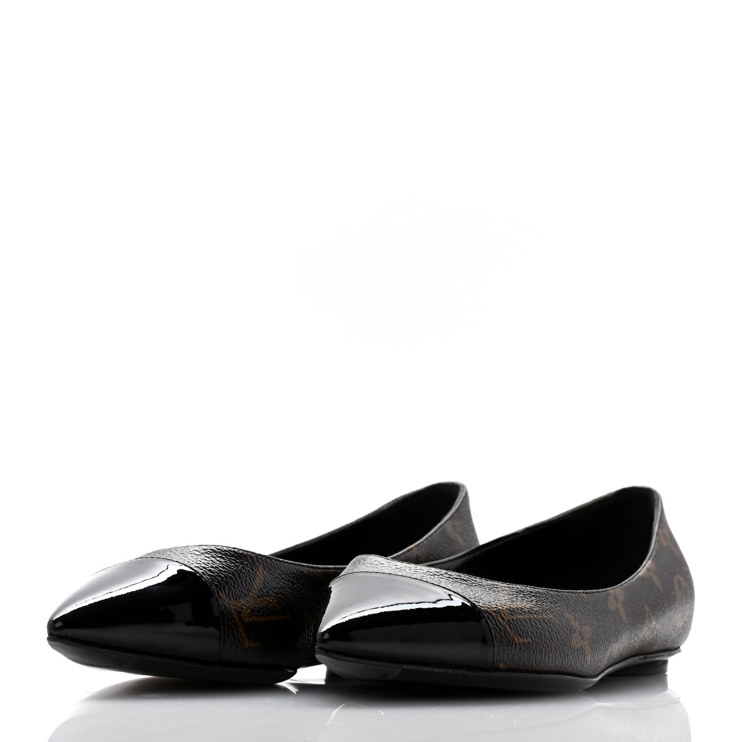 Patent Monogram Fetish Ballerina Flats 35.5