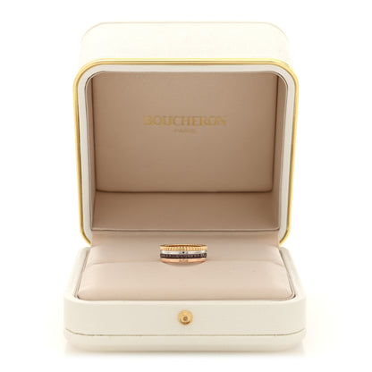 Boucheron 18K Pink Yellow White Gold PVD Small Quatre Classique Ring 56 7.5 5 of 5