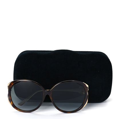 Gucci Acetate Round Frame Injected GG0226SK Sunglasses Tortoise 8 of 8
