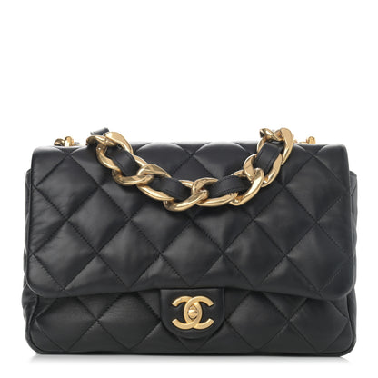 Chanel Lambskin Quilted Large CC Funky Town Flap Black 1 of 12