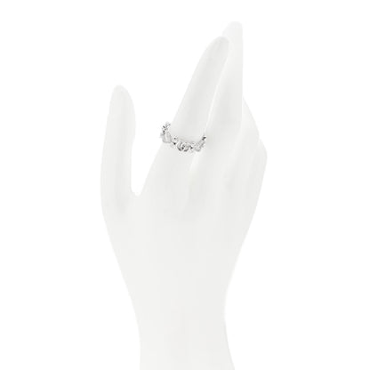Gucci 18K White Gold Diamond Flora Pave Ring 57 8 2 of 4