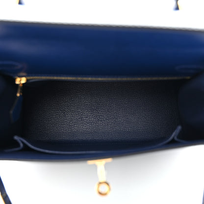 Hermes Box Kelly Sellier 25 Bleu Saphir 5 of 11