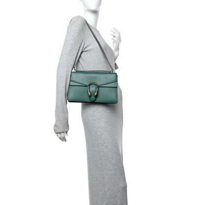 Gucci Pebbled Calfskin Small Dionysus Shoulder Bag Emerald 2 of 10