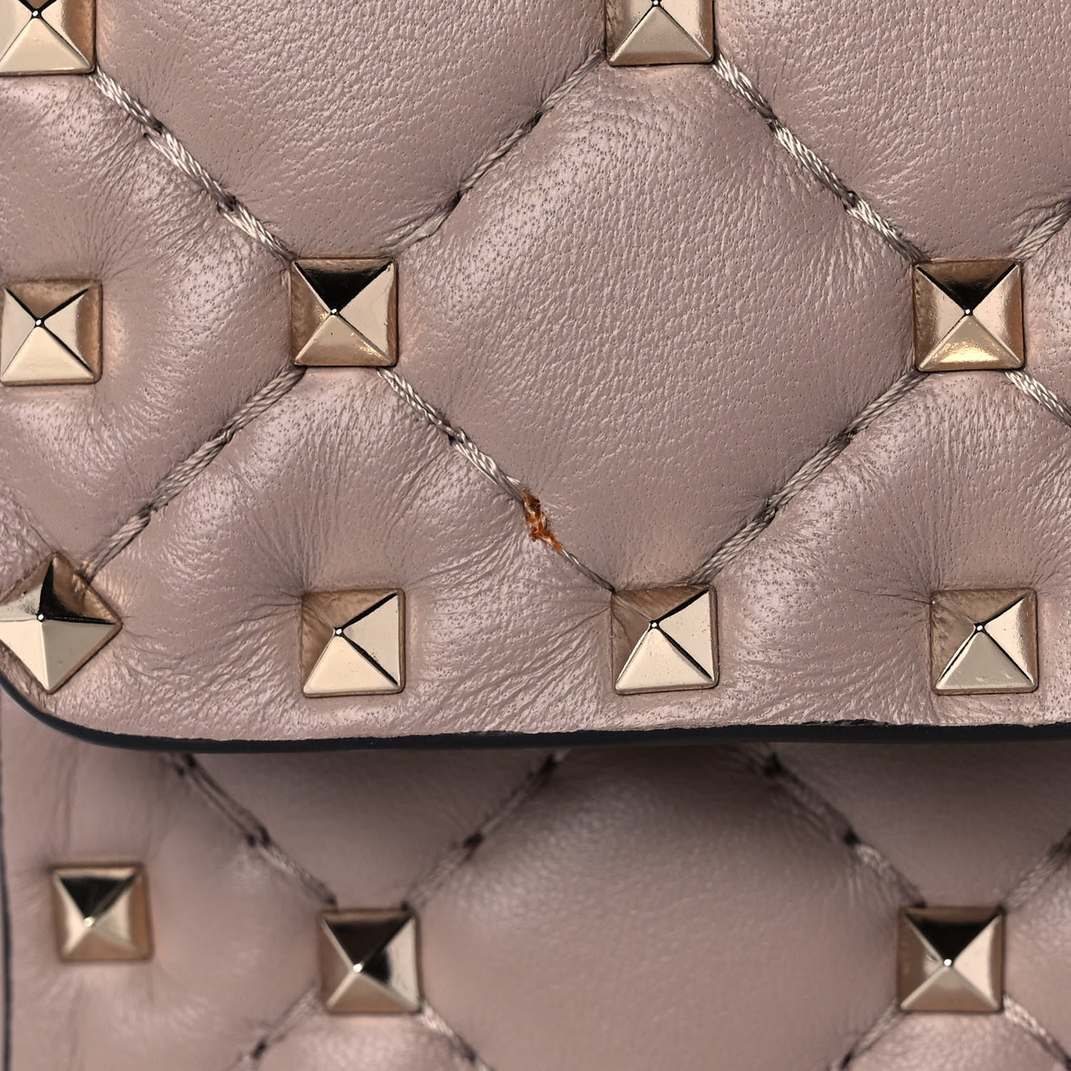 Valentino Garavani Lambskin Medium Rockstud Spike Shoulder Bag Poudre 11 of 11