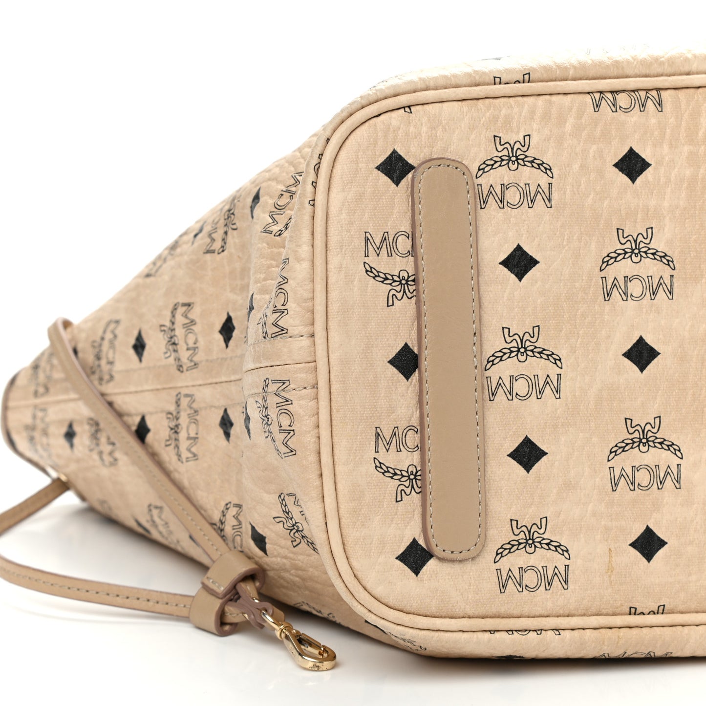 Visetos Medium Liz Reversible Shopper Tote Beige