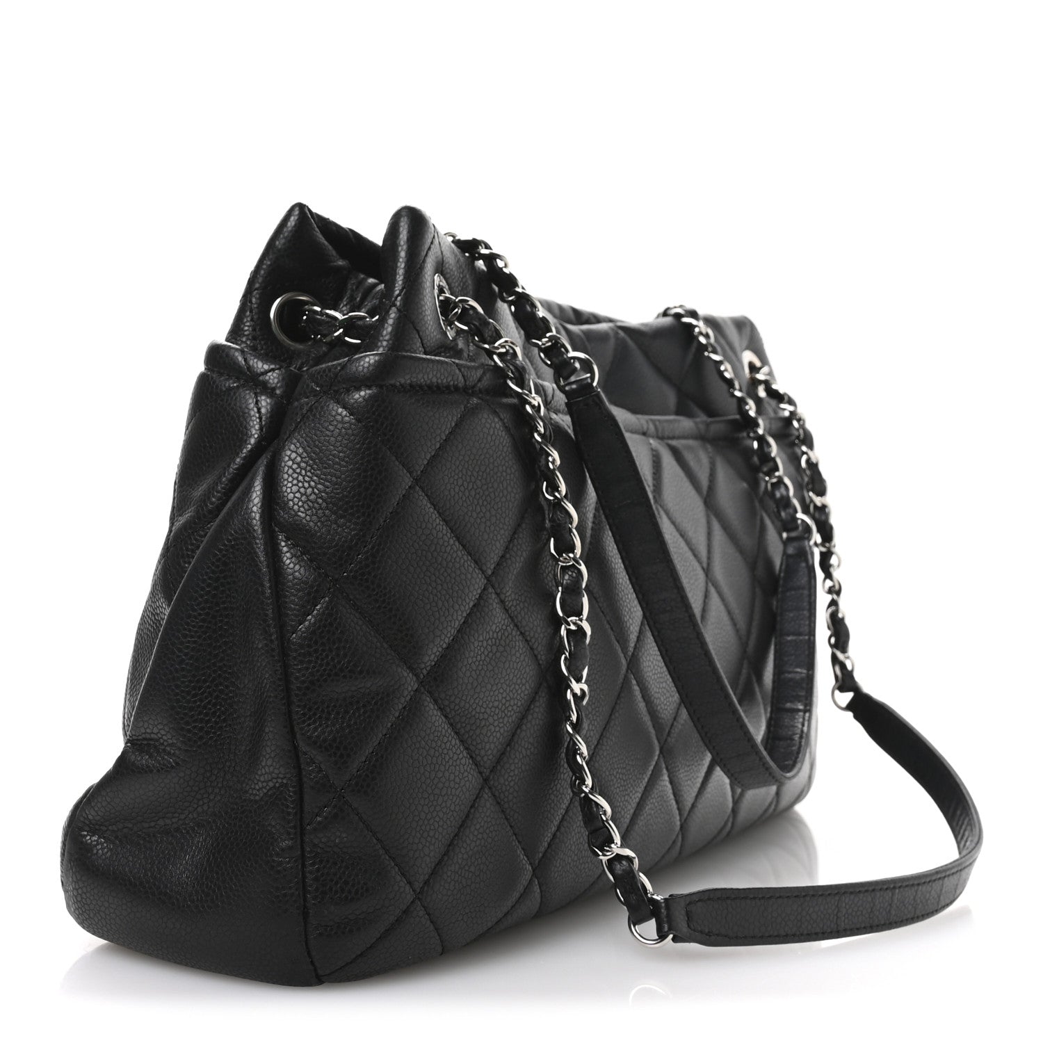 Chanel Caviar Quilted Timeless CC Soft Tote Black 3 of 10