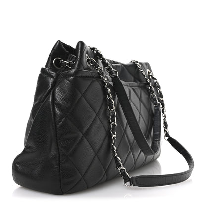 Chanel Caviar Quilted Timeless CC Soft Tote Black 3 of 10