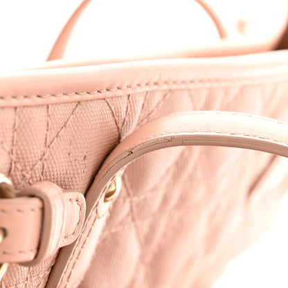Christian Dior Coated Canvas Cannage Medium Panarea Tote Rosato 14 of 20