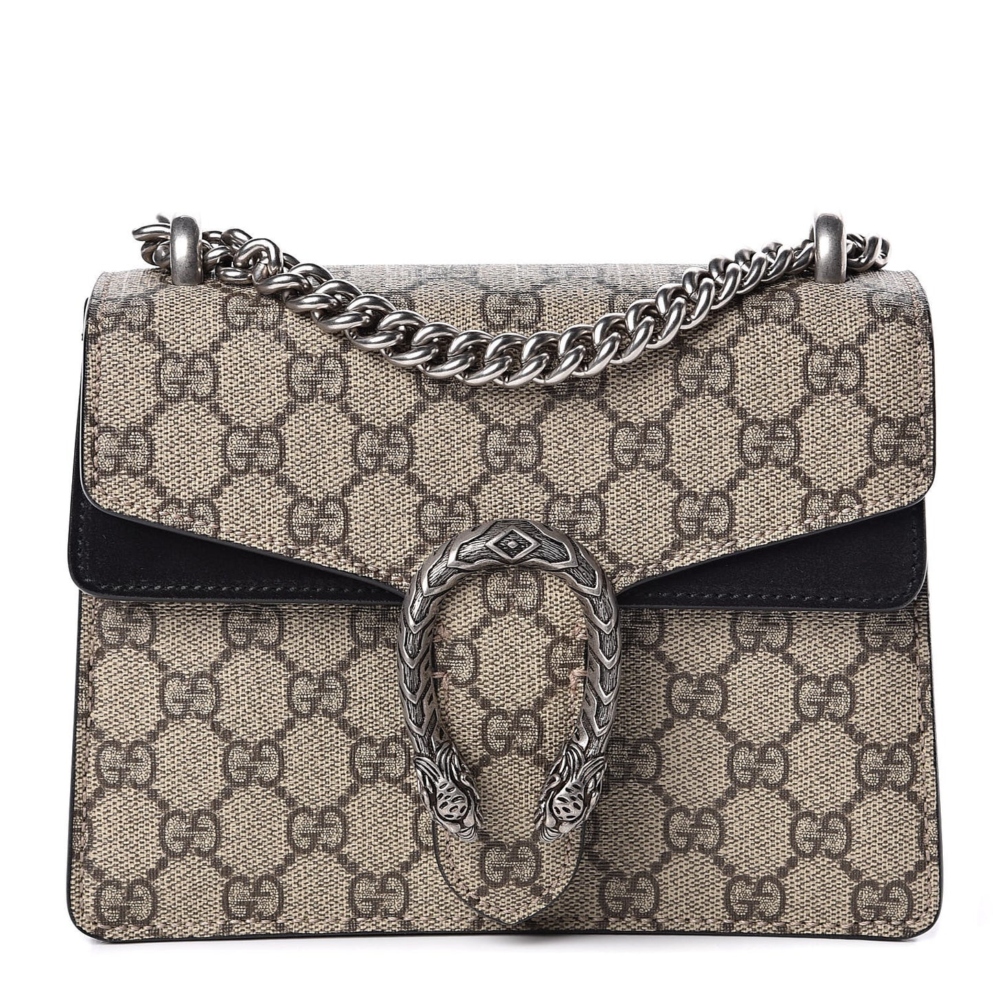 GG Supreme Monogram Mini Dionysus Shoulder Bag Black