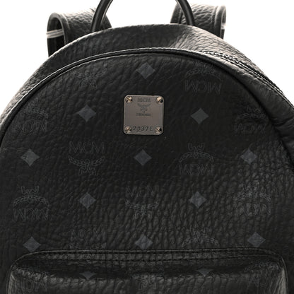 MCM Visetos Small Side Stud Stark Backpack Black 7 of 15
