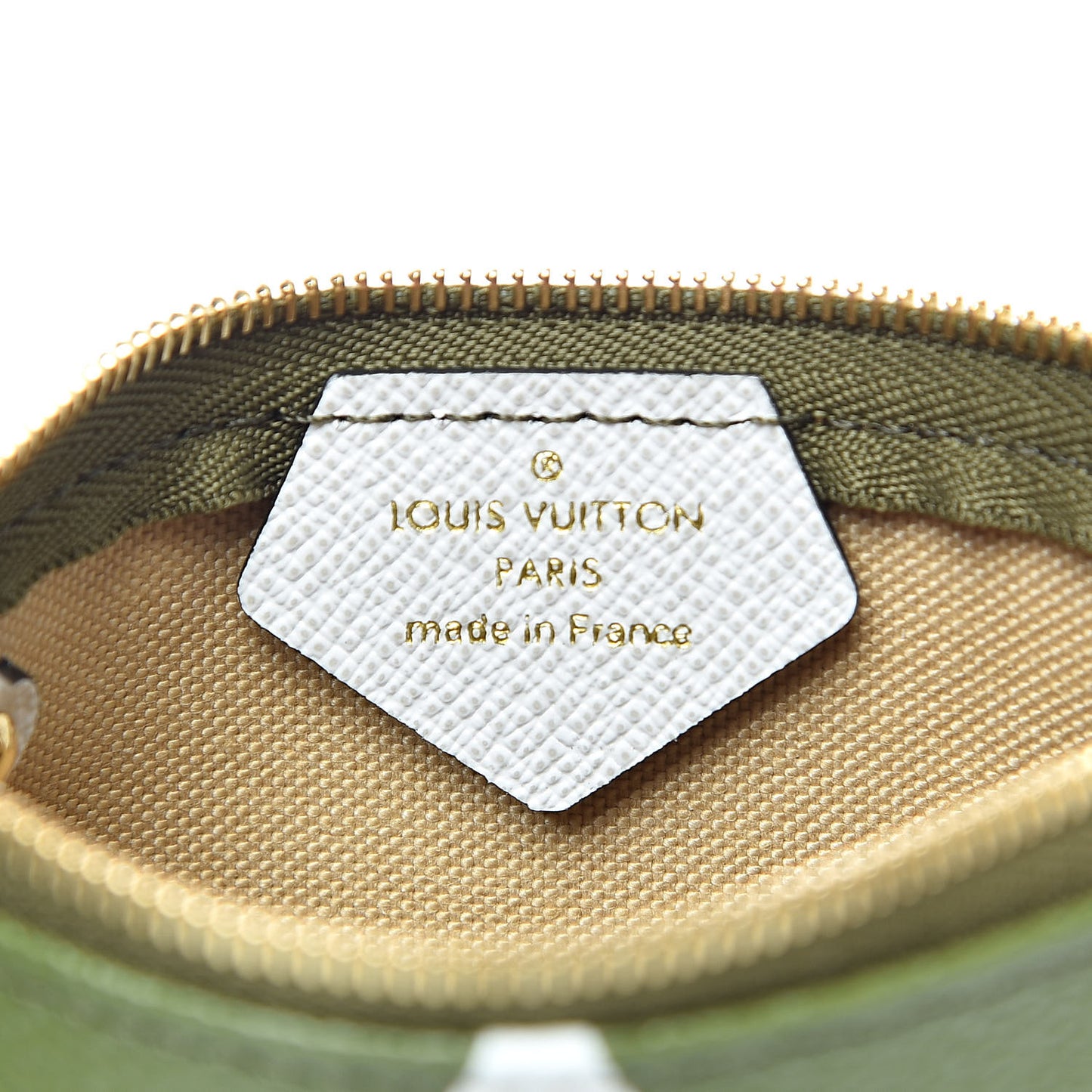 Monogram Giant Micro Pochette Accessories Kaki White