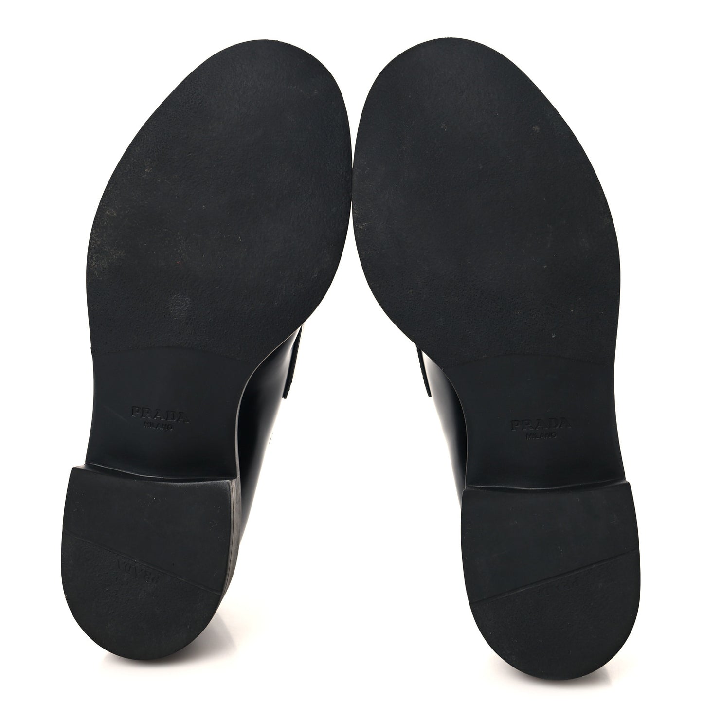 Spazzolato Metal Triangle Logo 50mm Loafers 38 Black