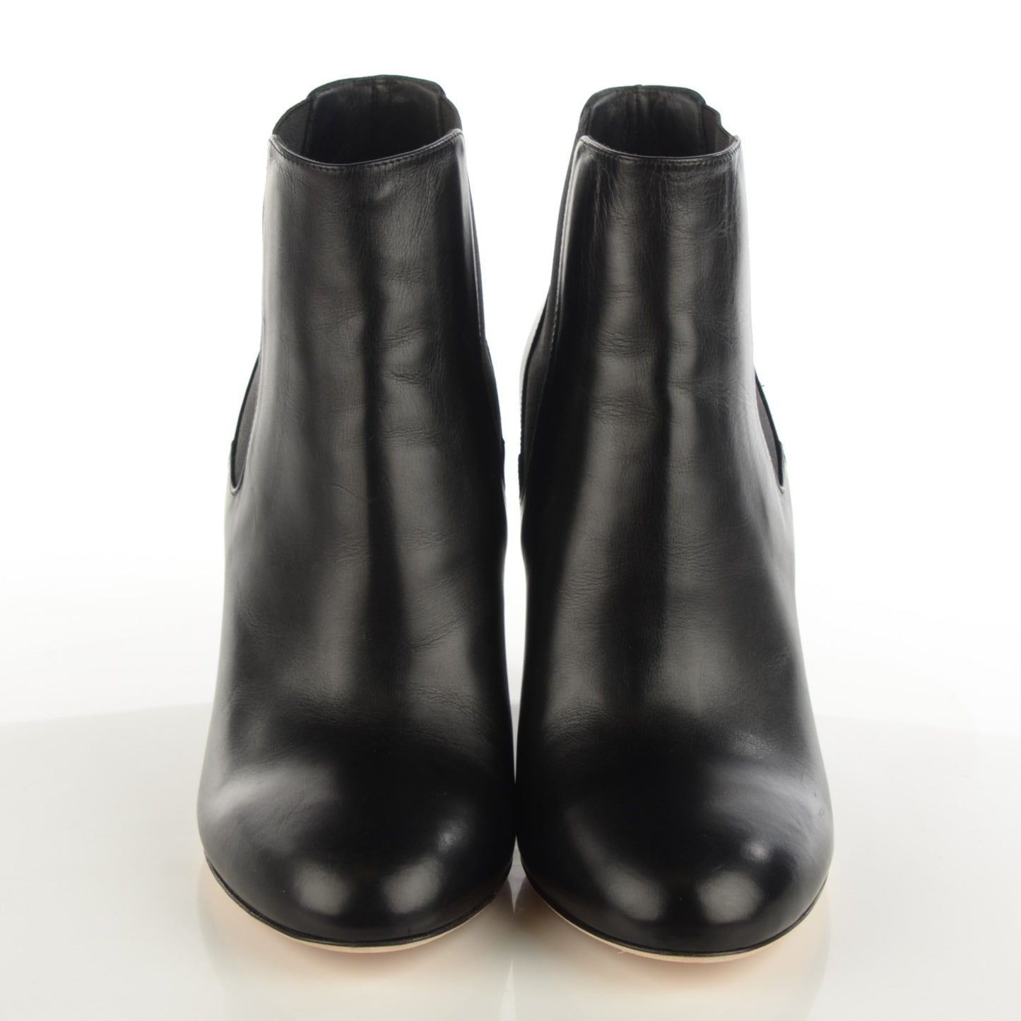 Lambskin Pearl CC Ankle Boots 38.5 Black