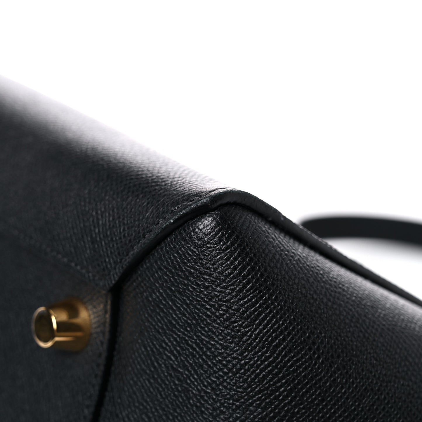 Grained Calfskin Small Belt Bag Black