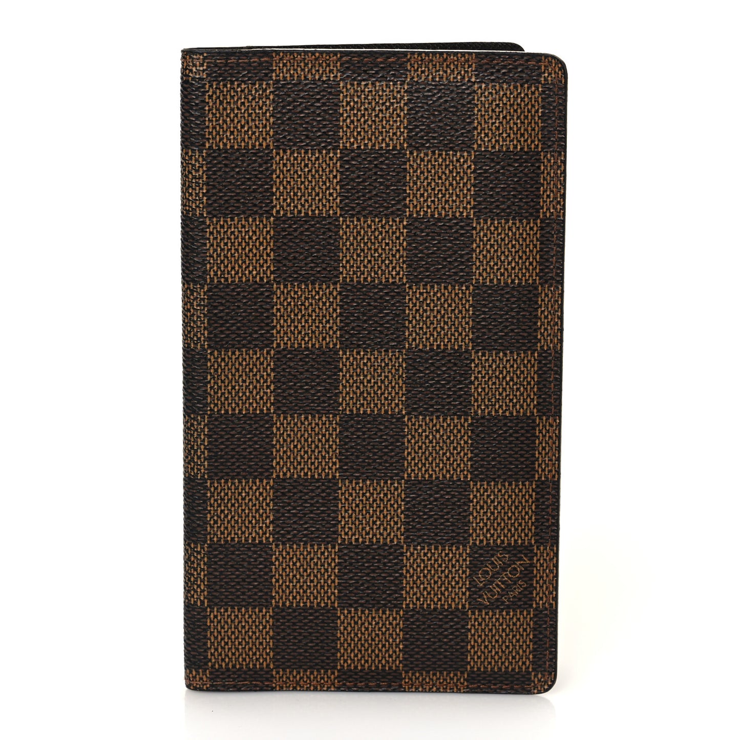 Damier Ebene Checkbook Cover Wallet