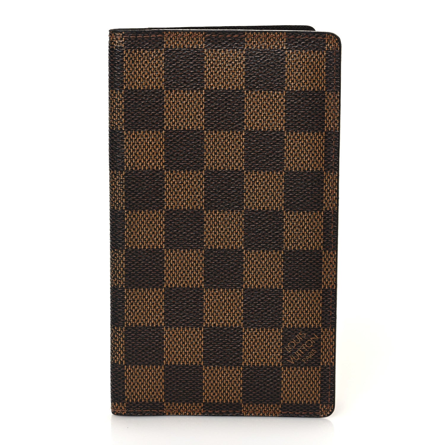 Louis Vuitton Damier Ebene Checkbook Cover Wallet 1 of 8