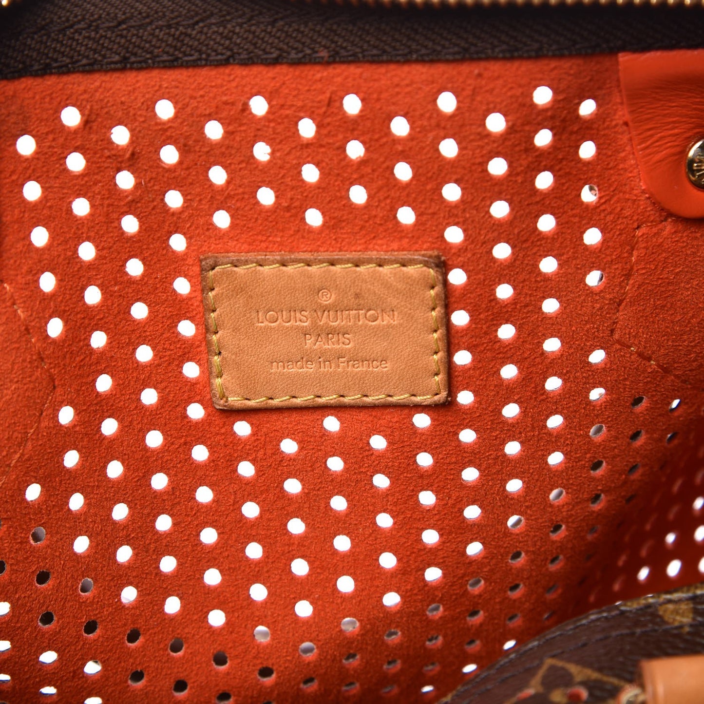 Monogram Perforated Speedy 30 Orange