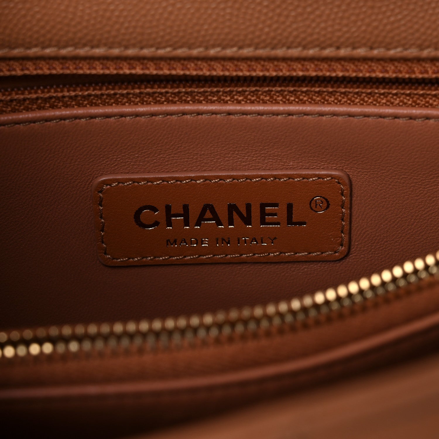 Chanel Caviar Quilted Small Coco Handle Flap Brown 7 of 13