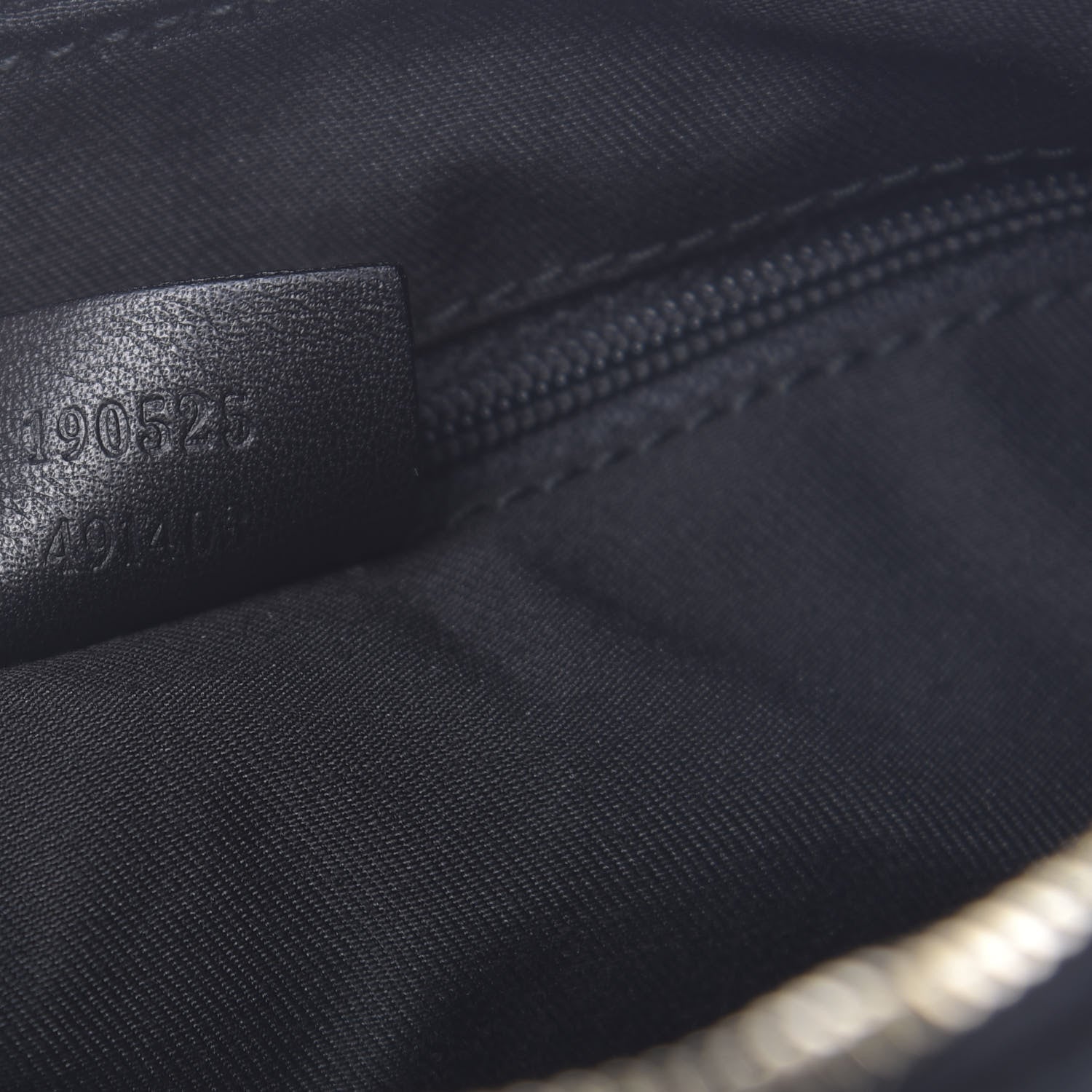 Gucci Monogram Medium D Gold Ring Hobo Black 7 of 13