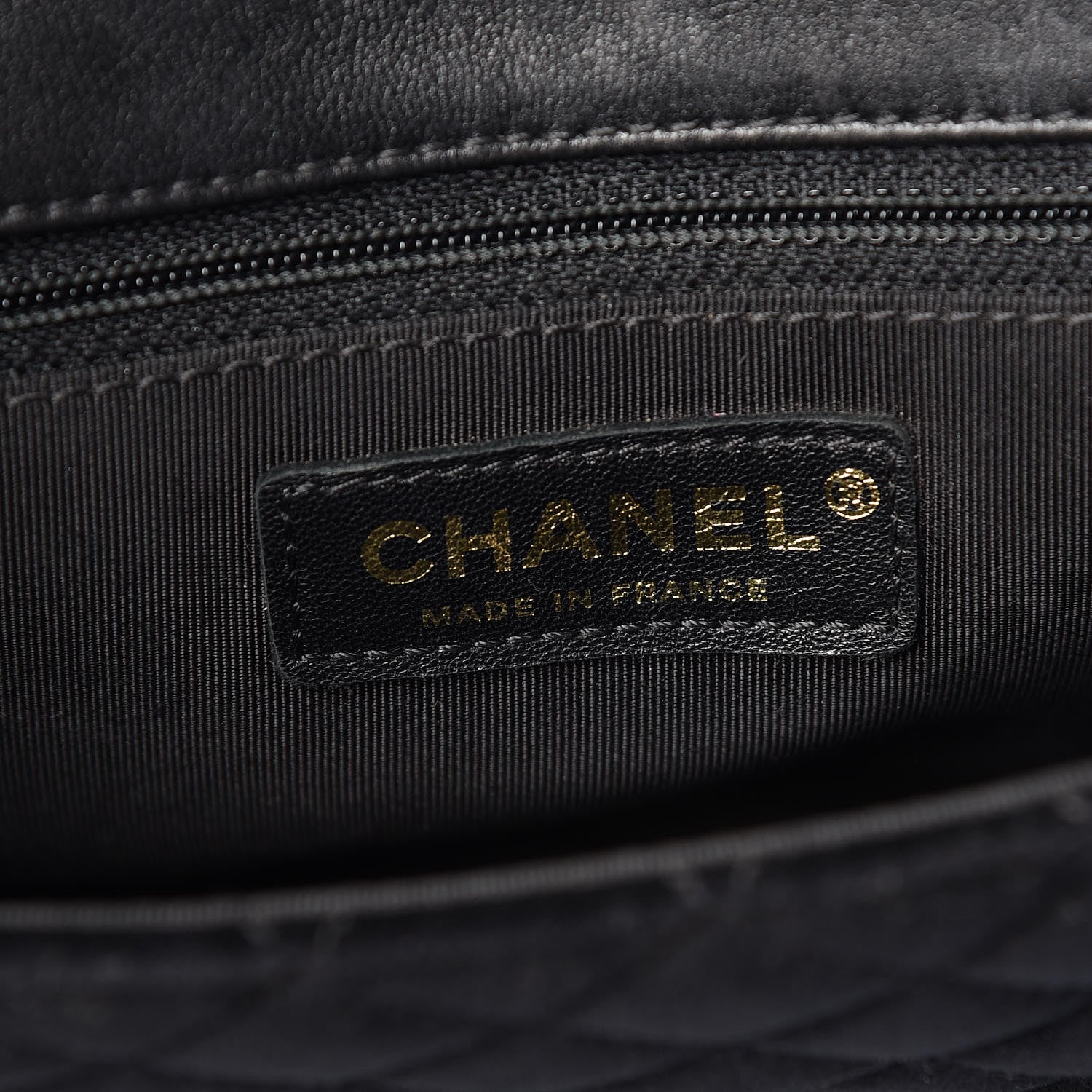 Chanel Metallic Lambskin Velvet Quilted Medium Flap Black 6 of 9