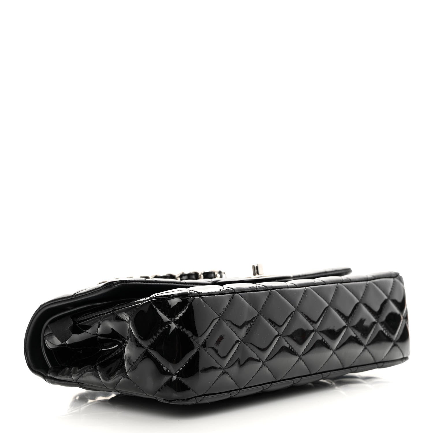 Chanel Patent Quilted Medium Double Flap Black 4 of 12