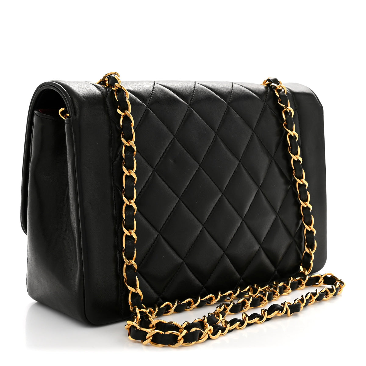 Chanel Lambskin Quilted Medium Single Flap Black 3 of 12