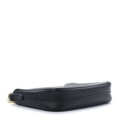 Prada Saffiano Lux Mini Shoulder Bag Black 4 of 14