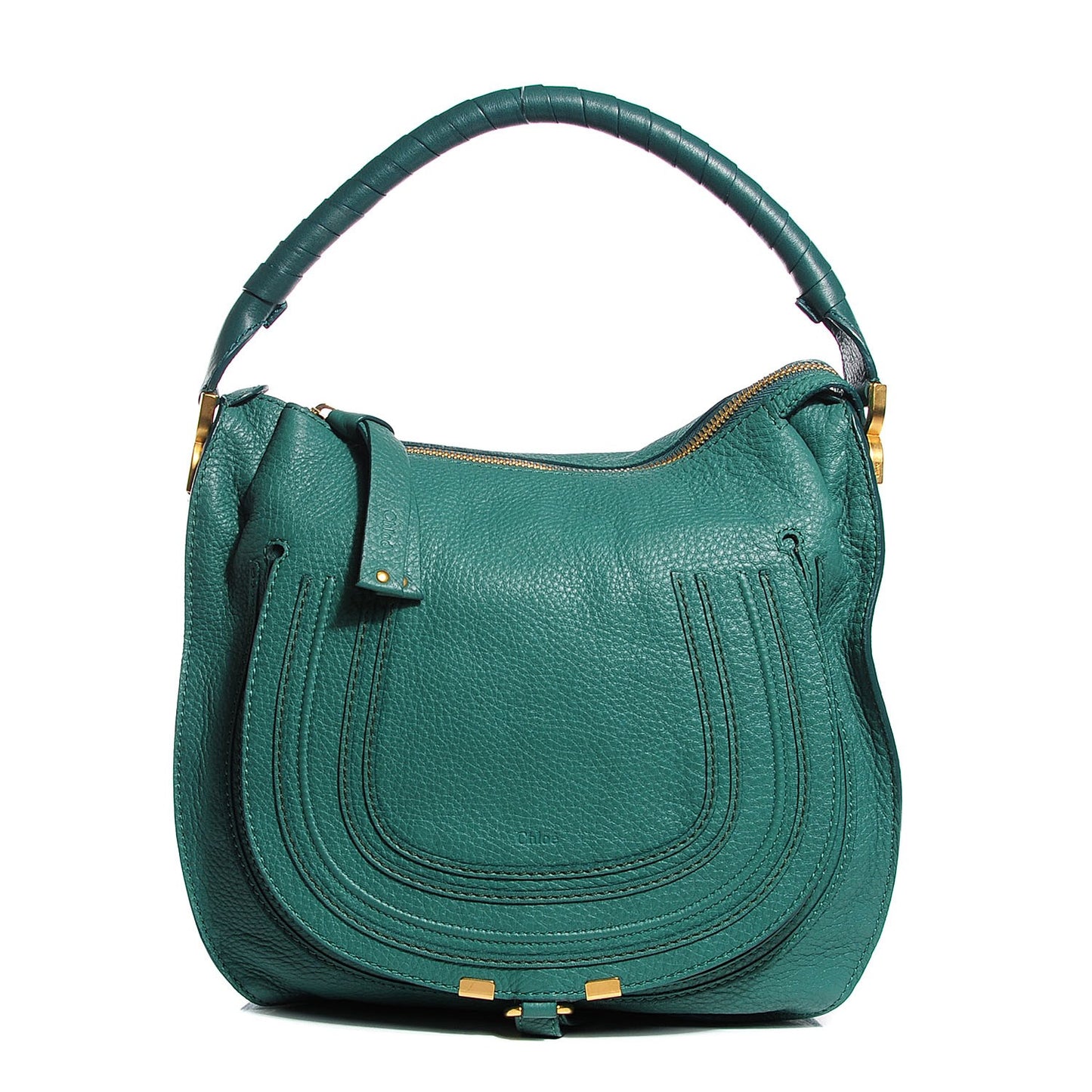 Calfskin Medium Marcie Hobo Emerald