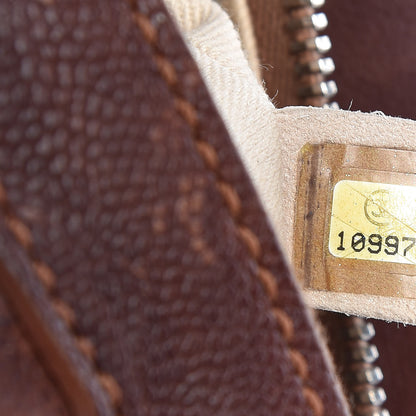 Chanel Caviar Stitched Outdoor Ligne Hobo Brown 9 of 10