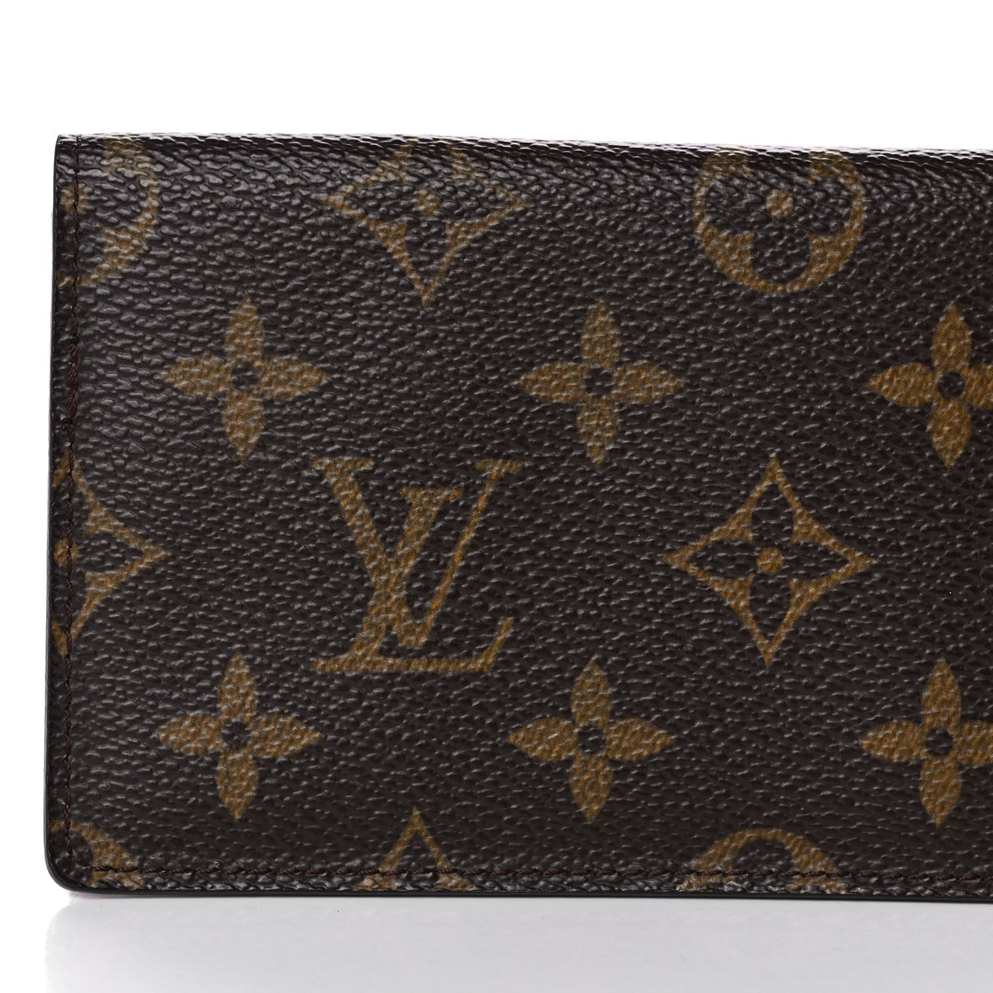 Monogram Simple Checkbook Holder Wallet Cover