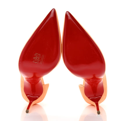 Christian Louboutin Suede Iriza 100 Pumps 37 Sunset 5 of 10