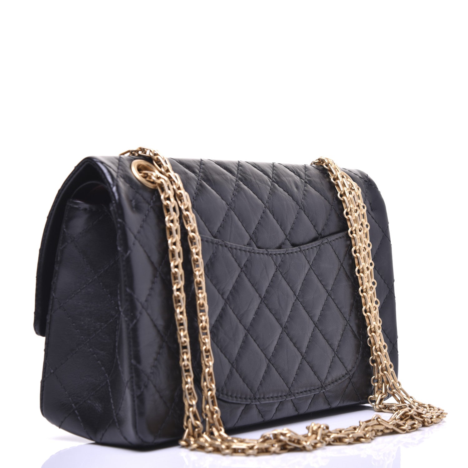 Chanel Aged Calfskin Quilted 2.55 Reissue 225 Flap Black 4 of 31