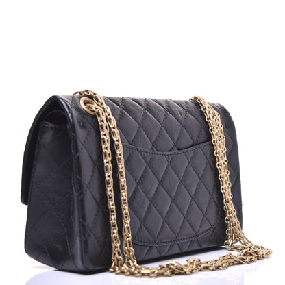 Chanel Aged Calfskin Quilted 2.55 Reissue 225 Flap Black 4 of 31
