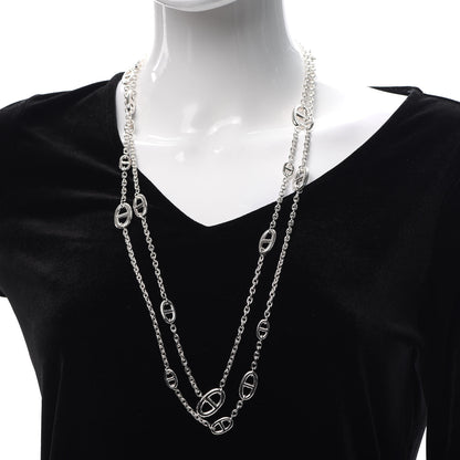 Hermes Sterling Silver Farandole Necklace 160 2 of 4
