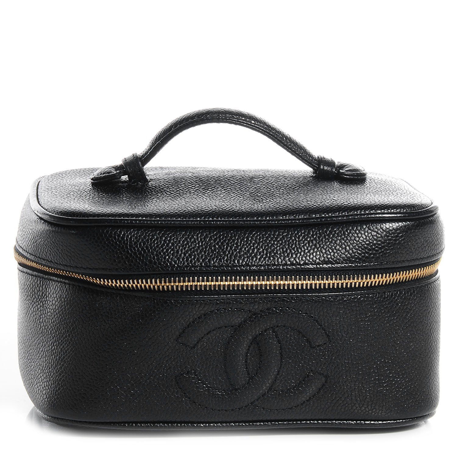 Chanel Caviar Cosmetic Case Black 1 of 9