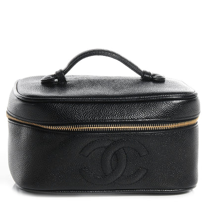 Chanel Caviar Cosmetic Case Black 1 of 9