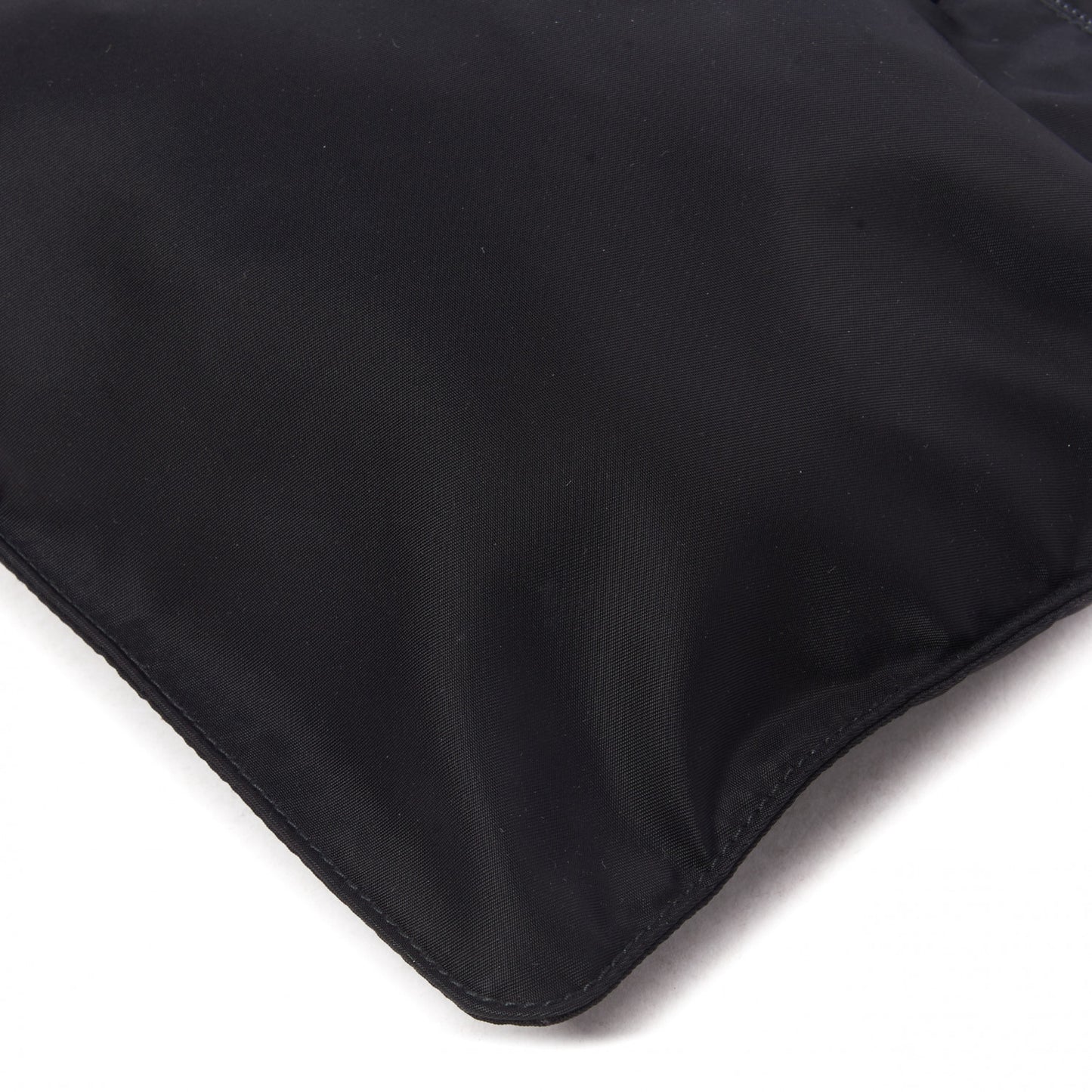 Nylon Vela Flat Messenger Bag Black