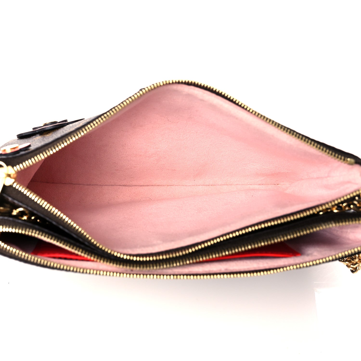 Louis Vuitton Monogram Blooming Flowers Double Zip Pochette 6 of 11