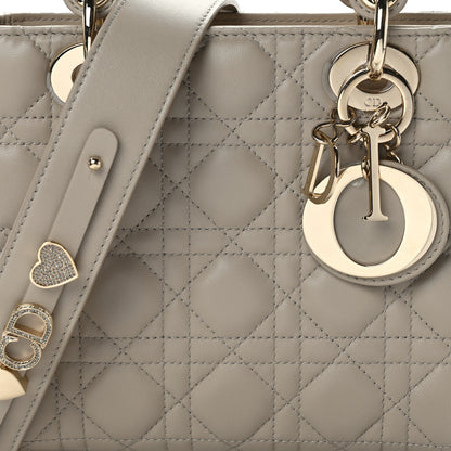 Christian Dior Calfskin Cannage Small My ABCDior Lady Dior Beige 7 of 13