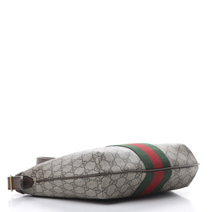 Gucci GG Supreme Monogram Web Small Ophidia Half Moon Hobo Brown 3 of 9